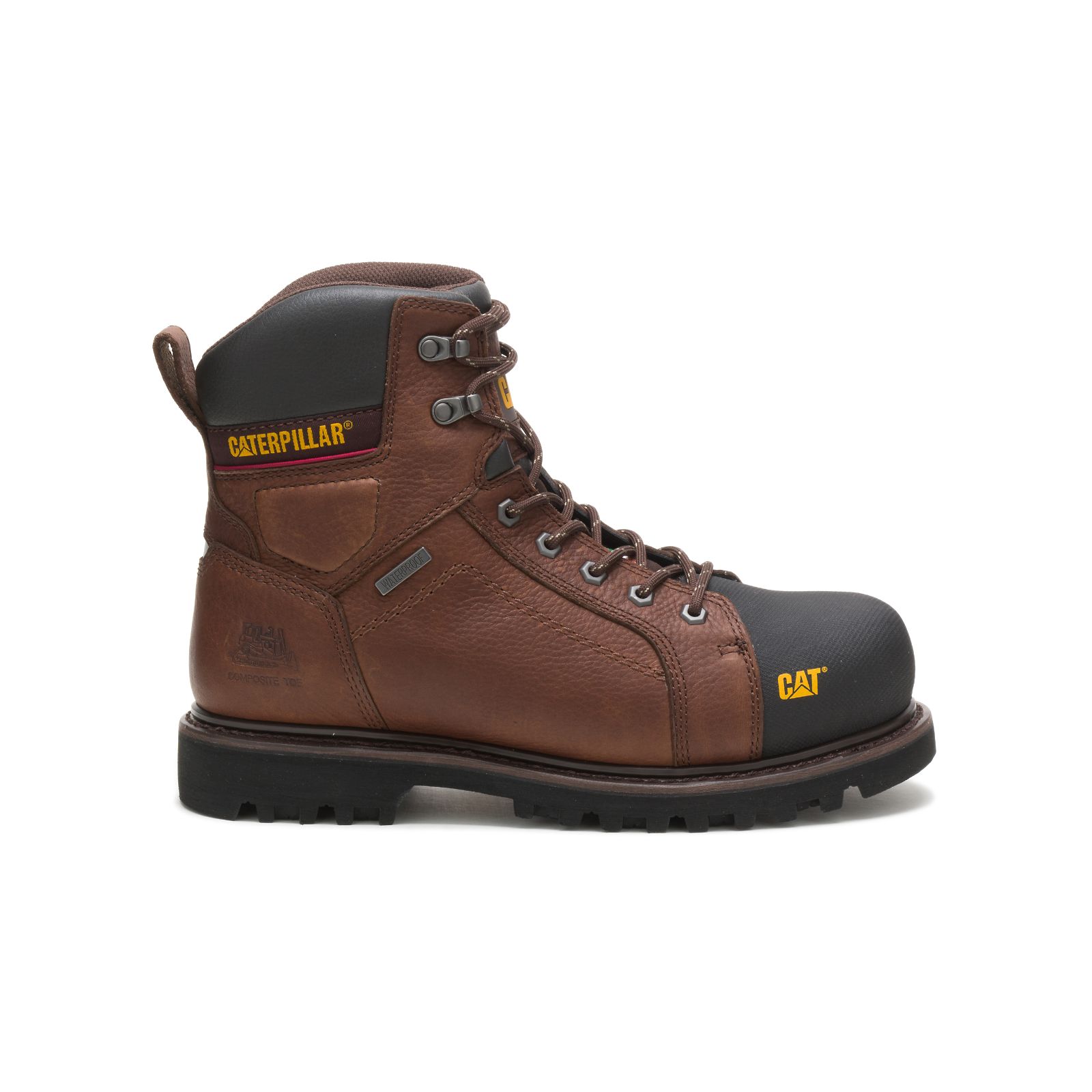 Caterpillar Boots Pakistan - Caterpillar Control 6" Waterproof Tx Composite Toe Csa Mens Work Boots Brown (394167-DKE)